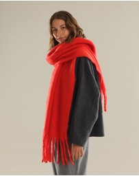 Morgan & Taylor - Ella Woven Scarf in Red