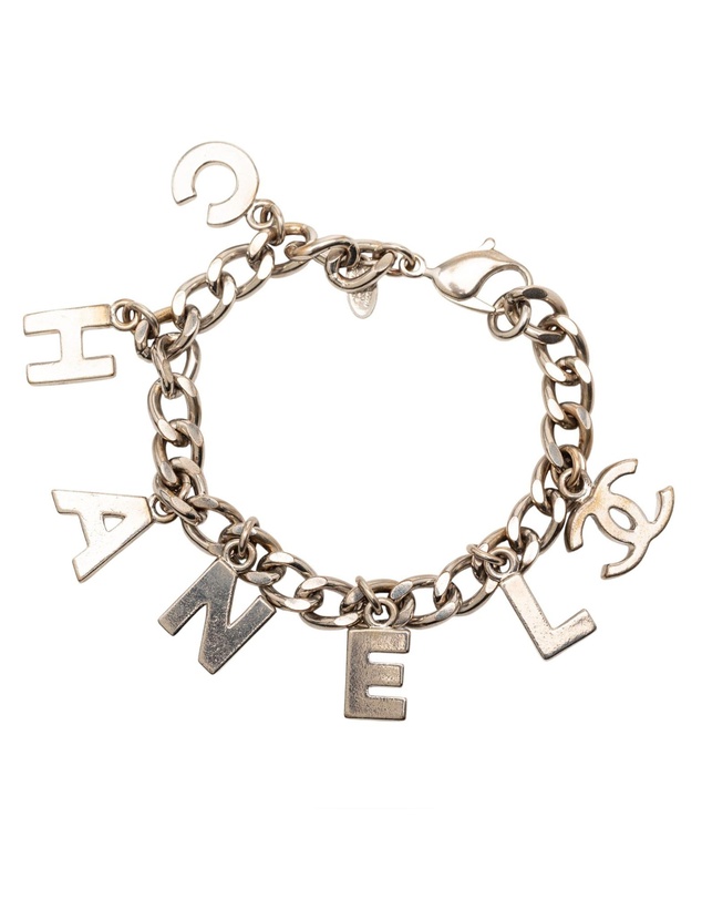 Pre-Loved by Azura Reborn - Pre-Loved Silver Plated Logo Charm Bracelet