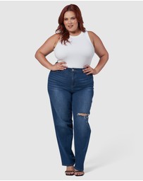 Indigo Tonic - Ruby Straight Leg Distressed Jean