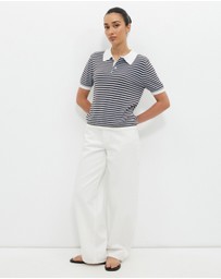 Calli - Talissa Knit Polo Top