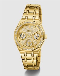 GUESS - Guess Quinn Ladies Gold Tone Multi-function Watch