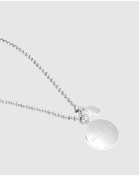 Nialaya Jewellery - Men's Silver Evil Eye and Hamsa Hand Necklace