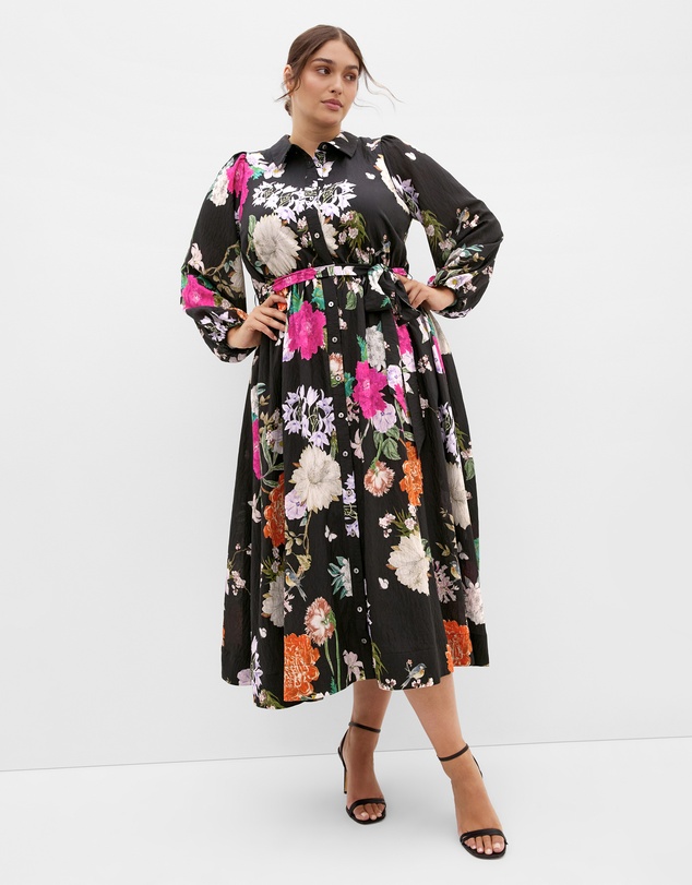 City Chic - Mary Botanique Floral Dress