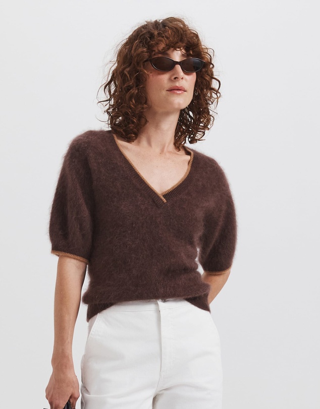 SABA - Wynter Wool Cashmere V Neck Knit