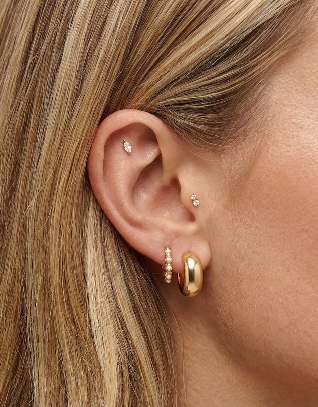 HOUSE OF SLANI - Sia Flat Back Ear Piercing Stud