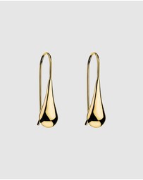 Najo - My Silent Tears Yellow Gold Earring