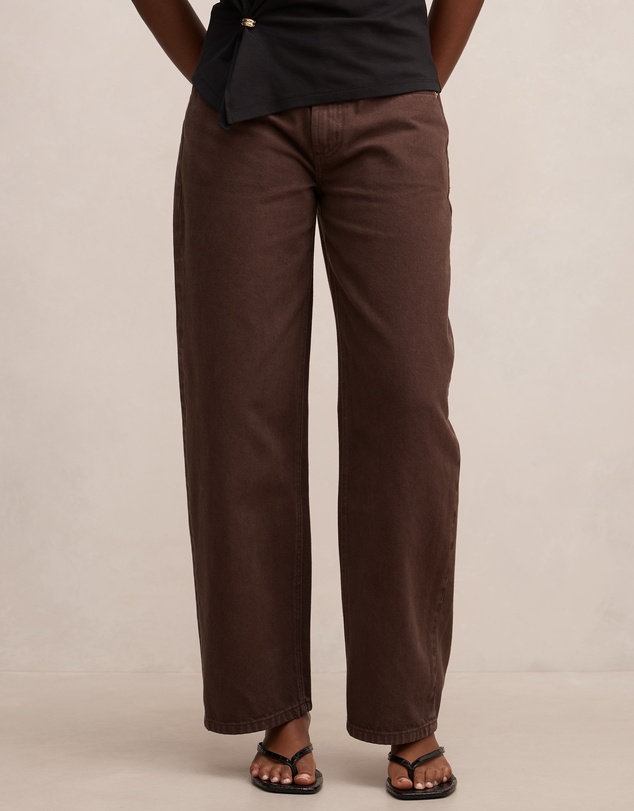 Forever New Petite - Emma Petite Mid Rise Barrel Jeans