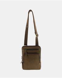 Pierre Cardin - Pierre Cardin Men's Leather Casual Crossbody Bag