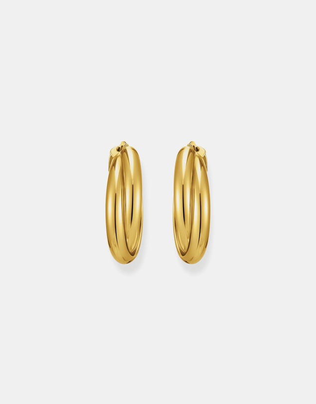 THOMAS SABO - Hoop earrings intertwined design gold