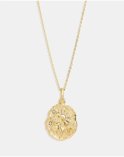 By Charlotte - She Is Cancer Zodiac Necklace
