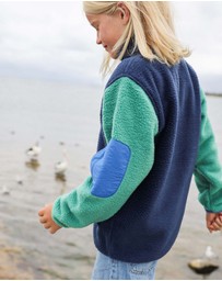 Skwosh - Skwosh Kids Polar Fleece Utility Jacket in Green/Blue