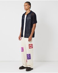 Scotch & Soda - Crochet Knitted Short Sleeve Polo