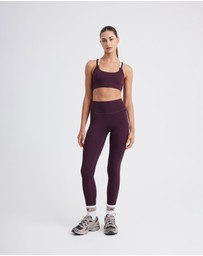 Upstate - Air Sculpt 7/8 Stripe Tight - Merlot