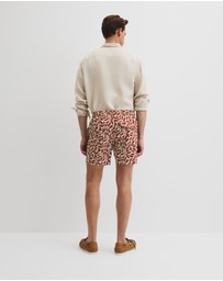 Country Road - Recycled Polyester Leaf Print Swim Short