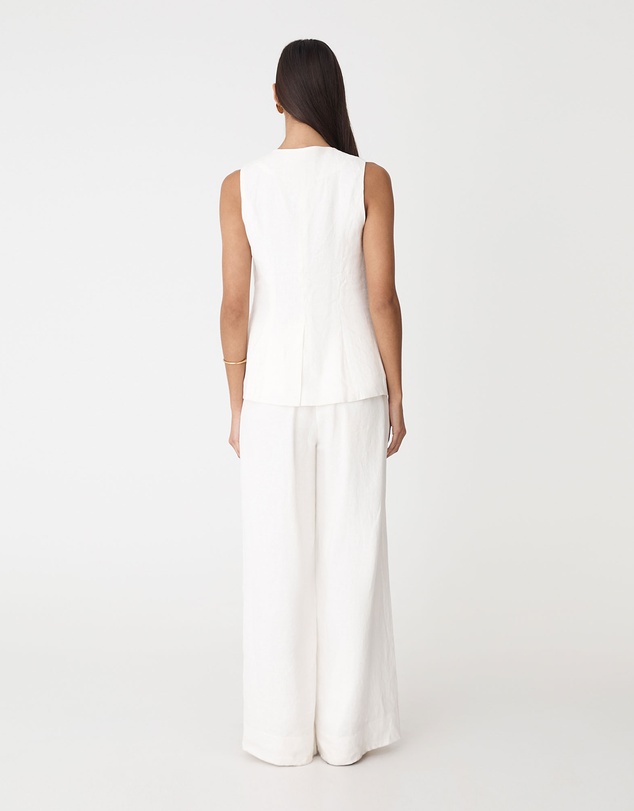 Forcast - Ami V-Neck Linen Vest