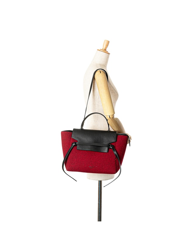 Pre-Loved by Azura Reborn - Pre-Loved Mini Felt and Calfskin Belt Satchel