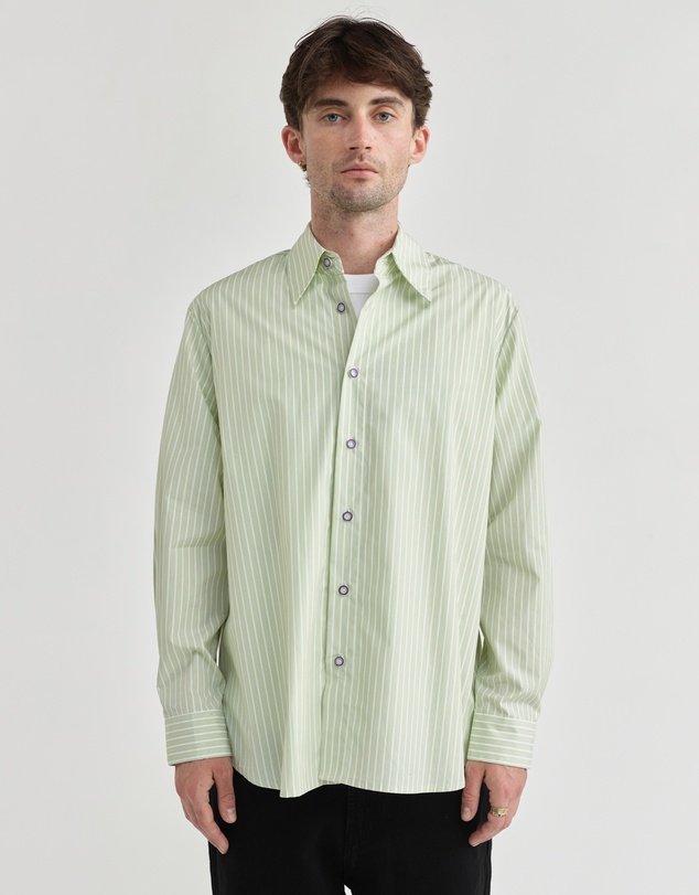 PSEUSHI - LS Stripe Typewriter Shirt