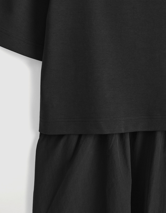 COS - Layered Boat-Neck Midi Dress