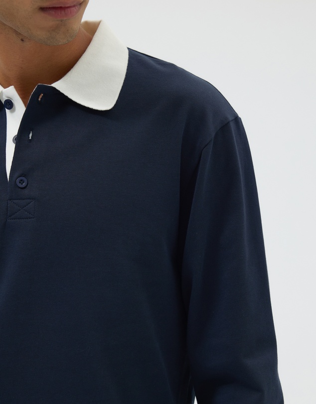 AERE - Classic Contrast Rugby Polo