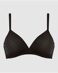 Naturana - Houndstooth Pattern Seamless Wirefree Bra