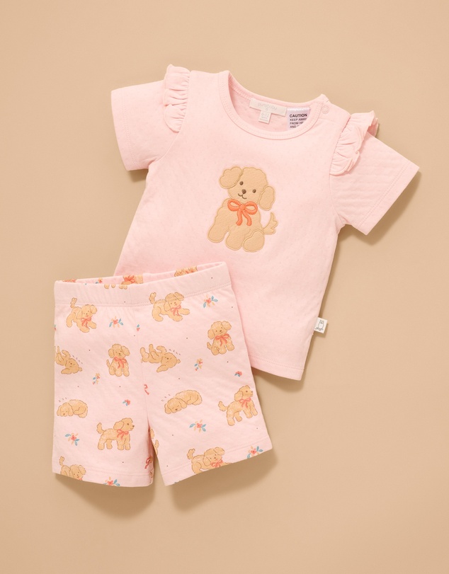 Purebaby - Ruffle PJ Set-Kids-Babies