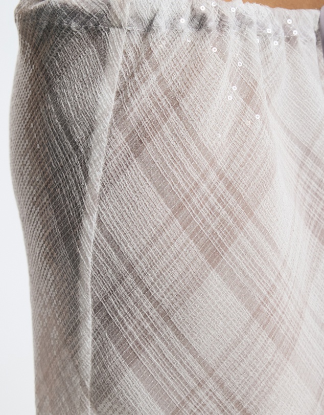 Lover - Venus Sequin Check Skirt