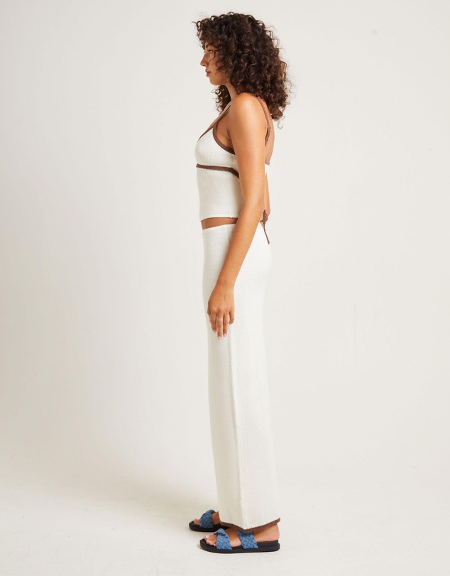Subtitled - Nori Compact Contrast Knit Top