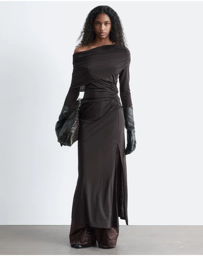 & Other Stories - Draped Midi Dress
