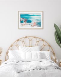 Olive et Oriel - Santorini Sunrise Art Print