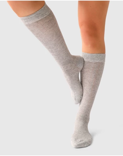 Belle & Bloom - Midnights 2 Pack Socks - White/ Grey