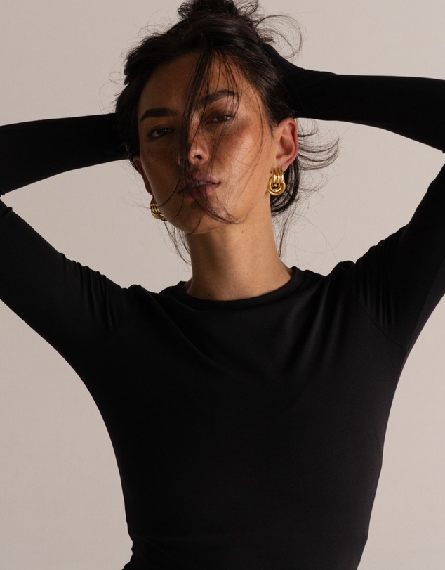 HyperLuxe The Label - Contour L/S Top