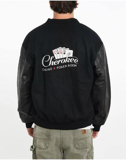 Vintage by The Real Deal - Pre Loved - Vintage 90s Cherokee Casino Varsity Jacket