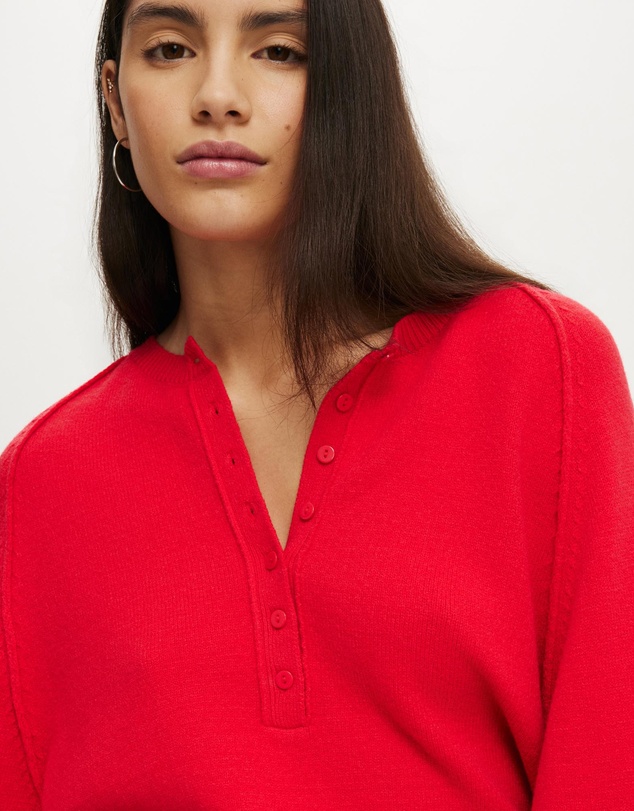 Cotton On - Everfine Oversized Henley Knit