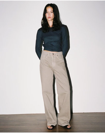 Outland Denim - Olive Cooke x Outland Denim Mid Slouchy Wide Jeans