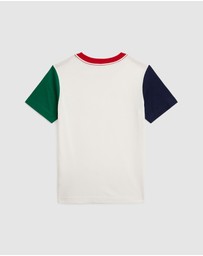 Polo Ralph Lauren - Logo Color-Blocked Cotton Tee - Kids