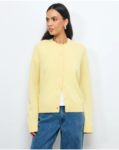 AERE - Isla Merino Wool Relaxed Cardigan