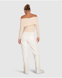 Belle & Bloom - More Than Words Collared Knit Top