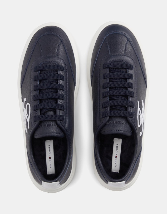 Tommy Hilfiger - TH Icon Court Script Premium Trainers - Women's