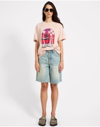ONE TEASPOON - Cancun Boyfriend Tee - Stone