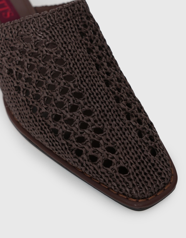 Betts - Dora Woven Low Heel Mule Shoes