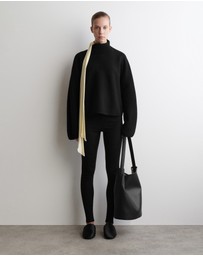 COS - Boiled-Wool Funnel-Neck Jumper