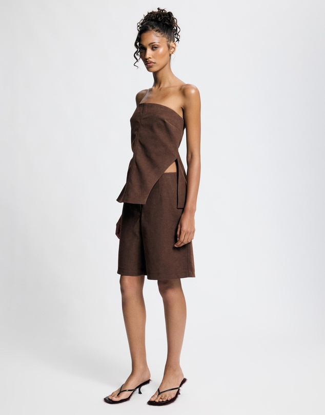Lover - Vesper Suede Look Shorts