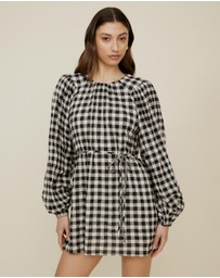 The Fated - Yvelines Check Mini Dress
