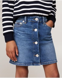 Tommy Hilfiger - Button Through Denim Skirt - Kids