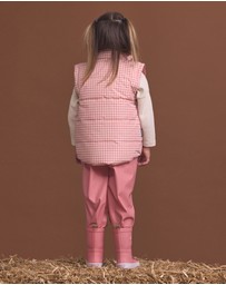 Crywolf - REVERSIBLE ECO-VEST Rose Gingham