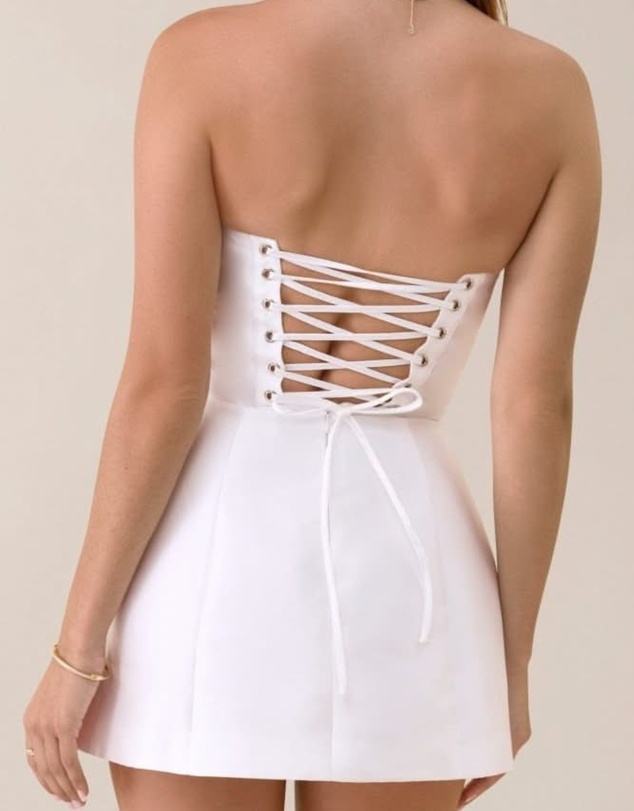 Heiress Beverly Hills - Strapless Sheen Corset Mini Dress