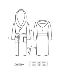 Linen House Kids - Plush Squiggle Kids Robe