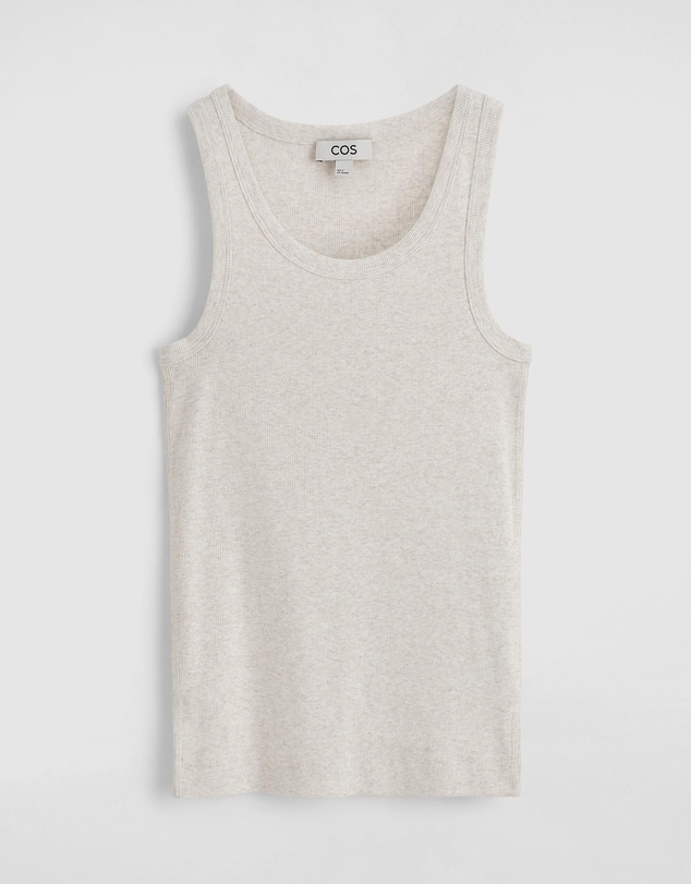 COS - Ribbed Cotton Tank Top