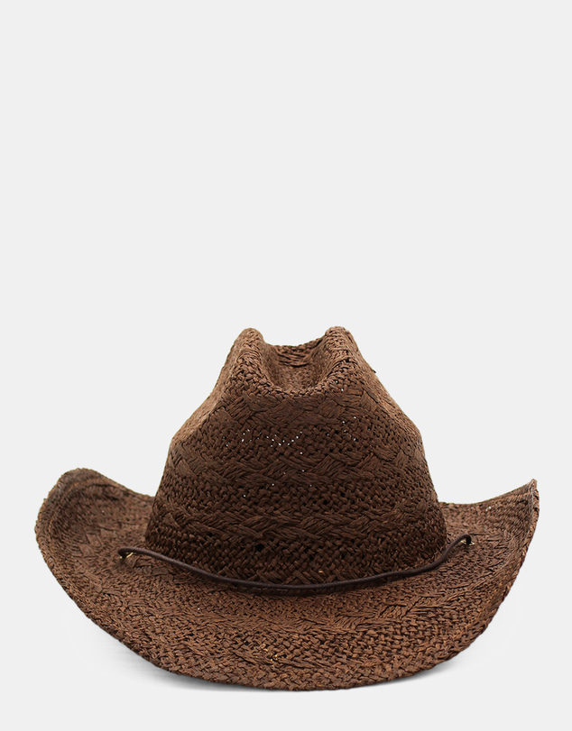 Morgan & Taylor - Wylder Woven Straw Cowboy Hat in Brown