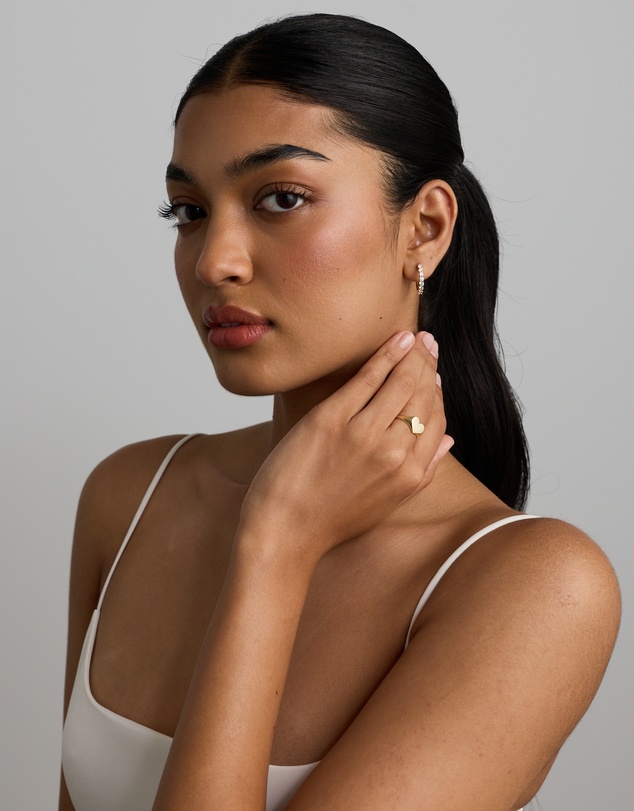 Michael Hill - Heart Signet Ring in 10kt Yellow Gold